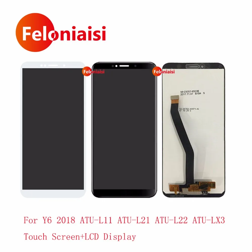 5 7 &quotдля huawei Y6 2018 ATU L11 L21 L22 LX3 Полный ЖК Дисплей с Сенсорный экран планшета Сенсор