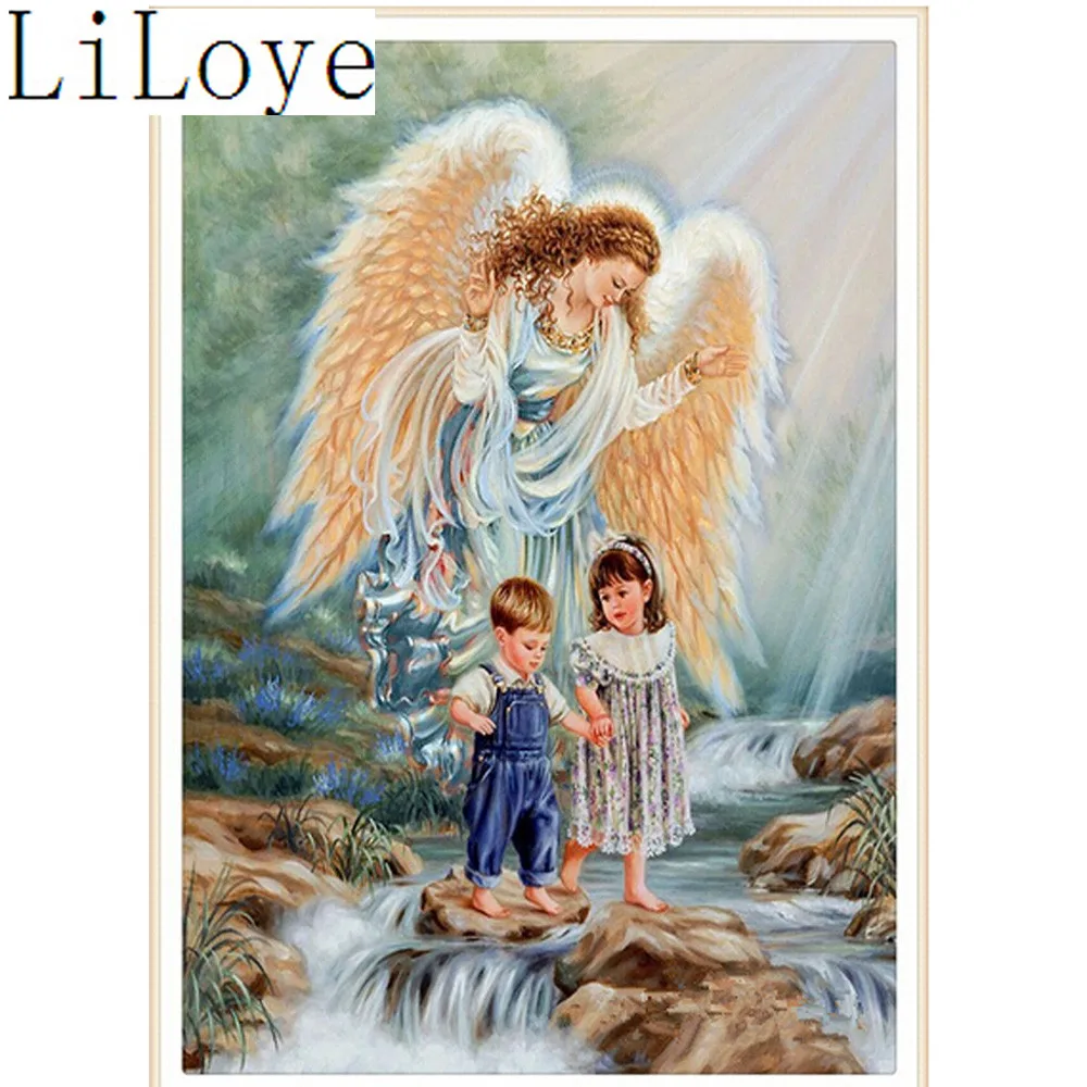 

5D Diamond Mosaic Handmade Diamond Painting Cross Stitch Crystal girl angel Mosaic Full Diamond Embroidery Patterns decor AA592