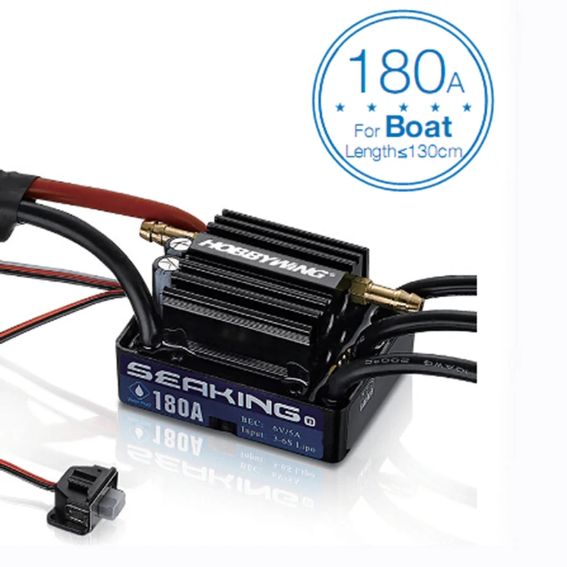 Hobbywing SeaKing V3 водонепроницаемый 120A/180A/60A/30A 2-6S Lipo регулятор скорости 6 в/5A BEC бесщеточный ESC для RC гоночной лодки
