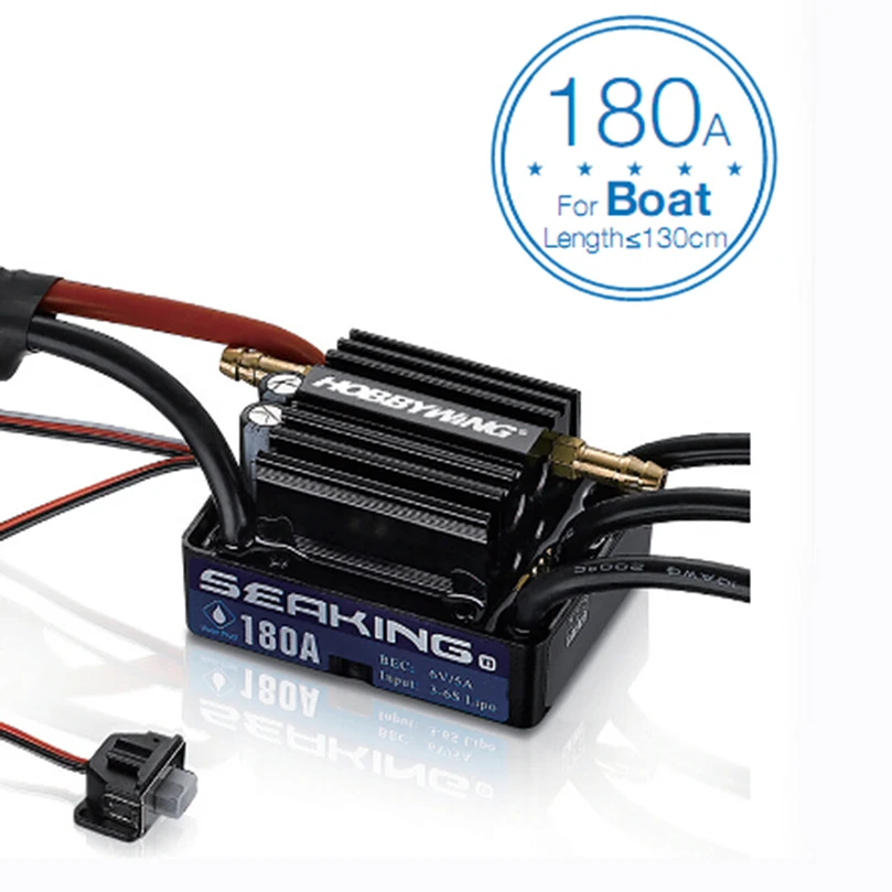 Hobbywing SeaKing V3 للماء 120A/180A/60A/30A 2-6 S يبو سرعة تحكم 6 V /5A BEC فرش ESC ل RC سباق القوارب Hobbywing SeaKing V3 للماء 120A/180A/60A/30A 2-6 S يبو سرعة تحكم 6 V /5A BEC فرش ESC ل RC سباق القوارب