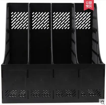 البلاستيك الرباعي ملف صينية مجلة حامل اكسسوارات للمكاتب وثيقة تخزين رف مكتب ورقة المنظم اللوازم المدرسية