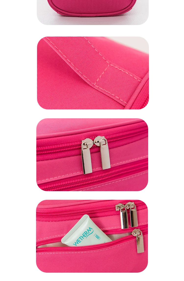 Portable cosmetic makeup bag travel organizer women travel handbag Beautician Vanity Necessaire Trip Toiletry Wash Bra Underwear 5