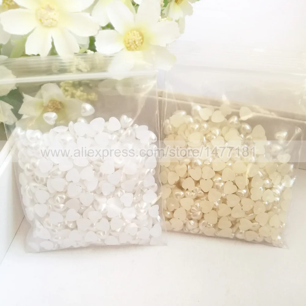 Heart Shaped Pearls 6mm 1
