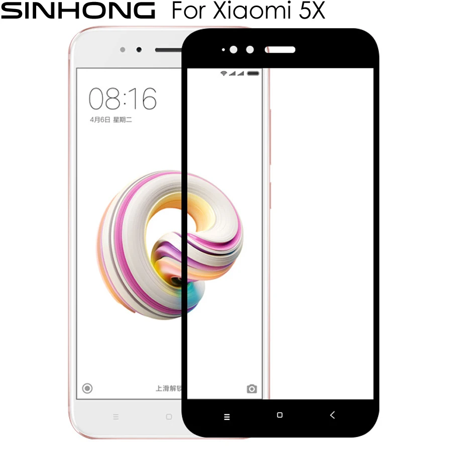 10pcs Lot 9H Tempered Glass Full Coverage For Xiaomi Mi 5X Mi5X Screen Protector Transparent Guard Film 2.5D With Retail Package a-mobile-mi