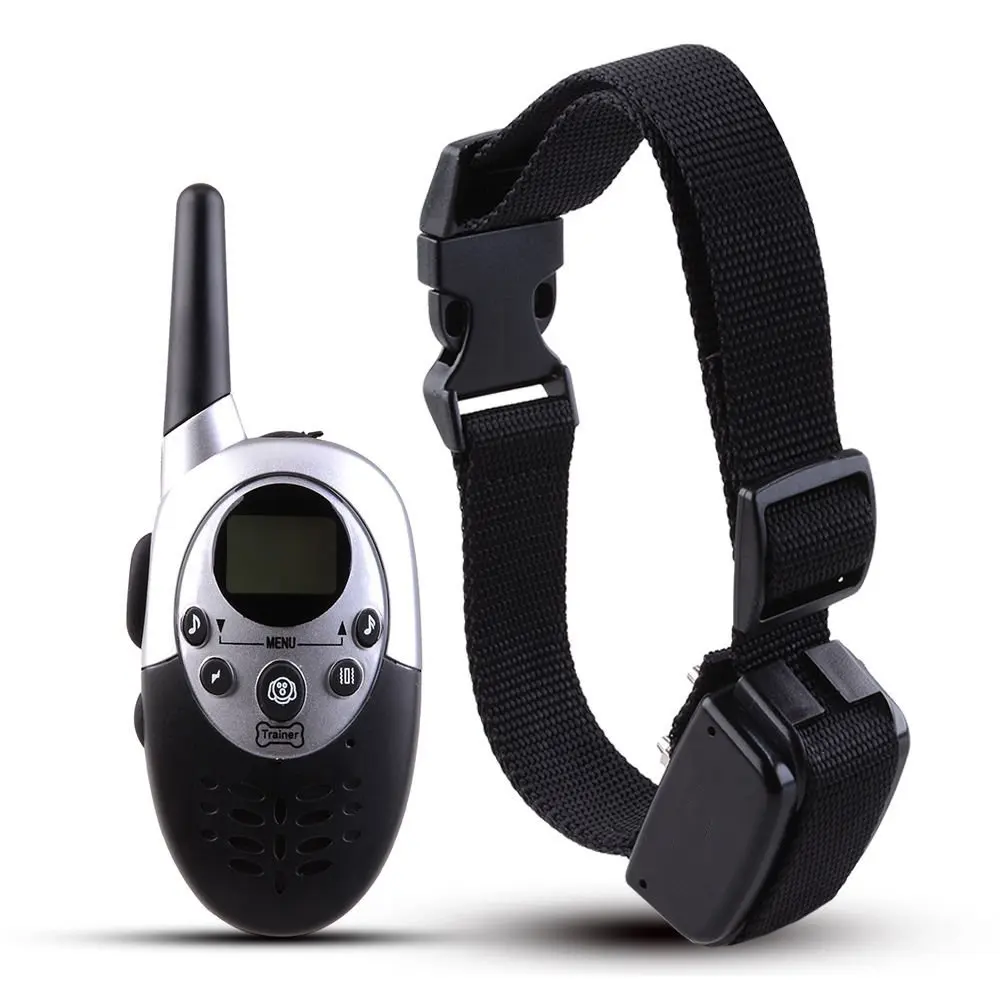 Remote Control Dog Trainer 1000 Yard Waterproof Rechargeable LCD Remote