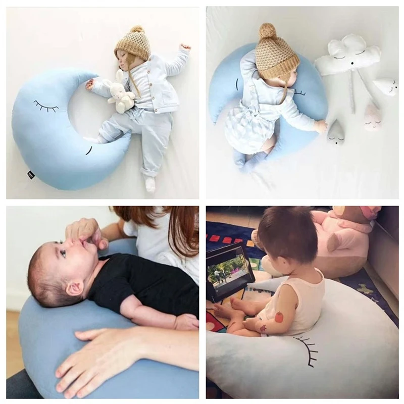 

Moon Baby Pillow Infant Toddler Newborn Nursing Pillow Cushion Kids Cot Room Decor Children Comfort Pillow for Baby Care