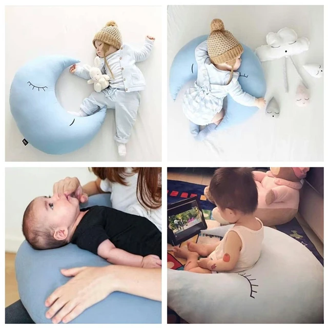 Moon Baby Pillow Infant Toddler Newborn Nursing Pillow Cushion Kids Cot