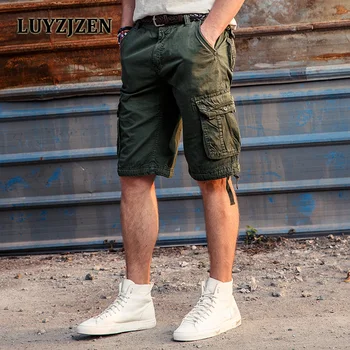

Calf-Length Mens Cargo Shorts Men's Casual Shorts Male SummerJoggers Army Style Homens Plus size Free Shipping 2027
