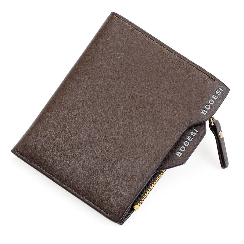 

Men's Faux Leather ID credit Card holder Clutch Bifold Coin Purse Wallet High Capacity High Quality carteira Multifunction saco
