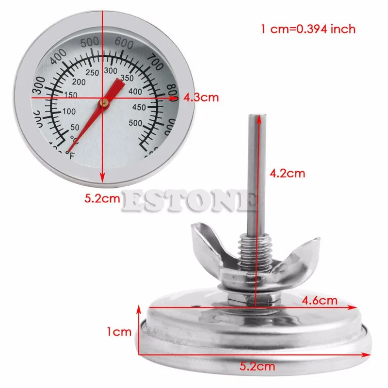 50-500C нержавеющая сталь барбекю гриль для барбекю термометр датчик температуры