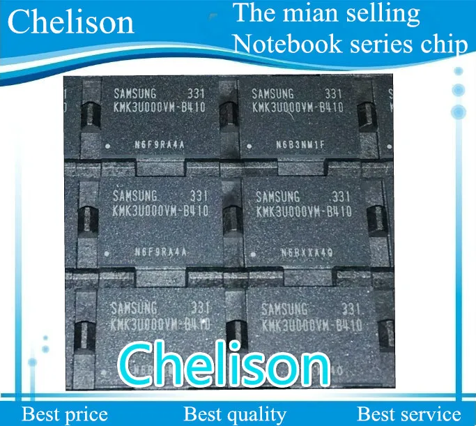 

Free shipping KMK3U000VM-B410 EMMC memory flash 16G chips