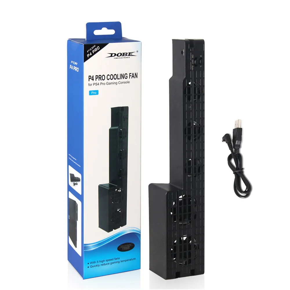

PS4 Pro USB Cooling Fan DC 5V External 50cm 5-Fan Super Turbo Temperature Cooling Fan for Playstation4 Game Console