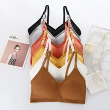 Сплошной цвет beauty Back Camisole собрал анти-легкий обертывание трикотажное резьбовое