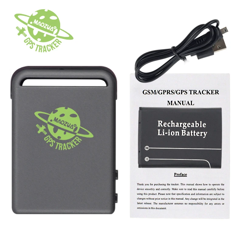 TK102B vehículo en tiempo Real GSM GPRS Mini localizador GPS para coche rastreador TK102 Seguimiento de grabación antipérdida dispositivo