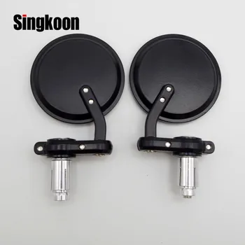

Motorcycle Mirror Aluminum Black Handle Bar End Rearview Side Mirrors Accessories FOR Yamaha XJR 1300 FZ1 FZ6 FZ8 MT 07 03 MT 09