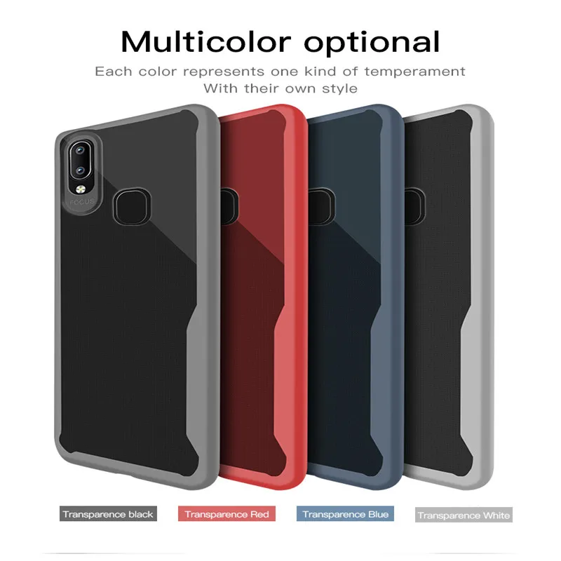 UPaitou Plain Case for VIVO V15 V11 Pro V11i Case Bumper Soft Transparent TPU Silicon Cover For Vivo V15 Pro Case