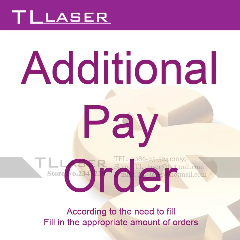 

Additional Pay or Extra Charge Fee on Your Order