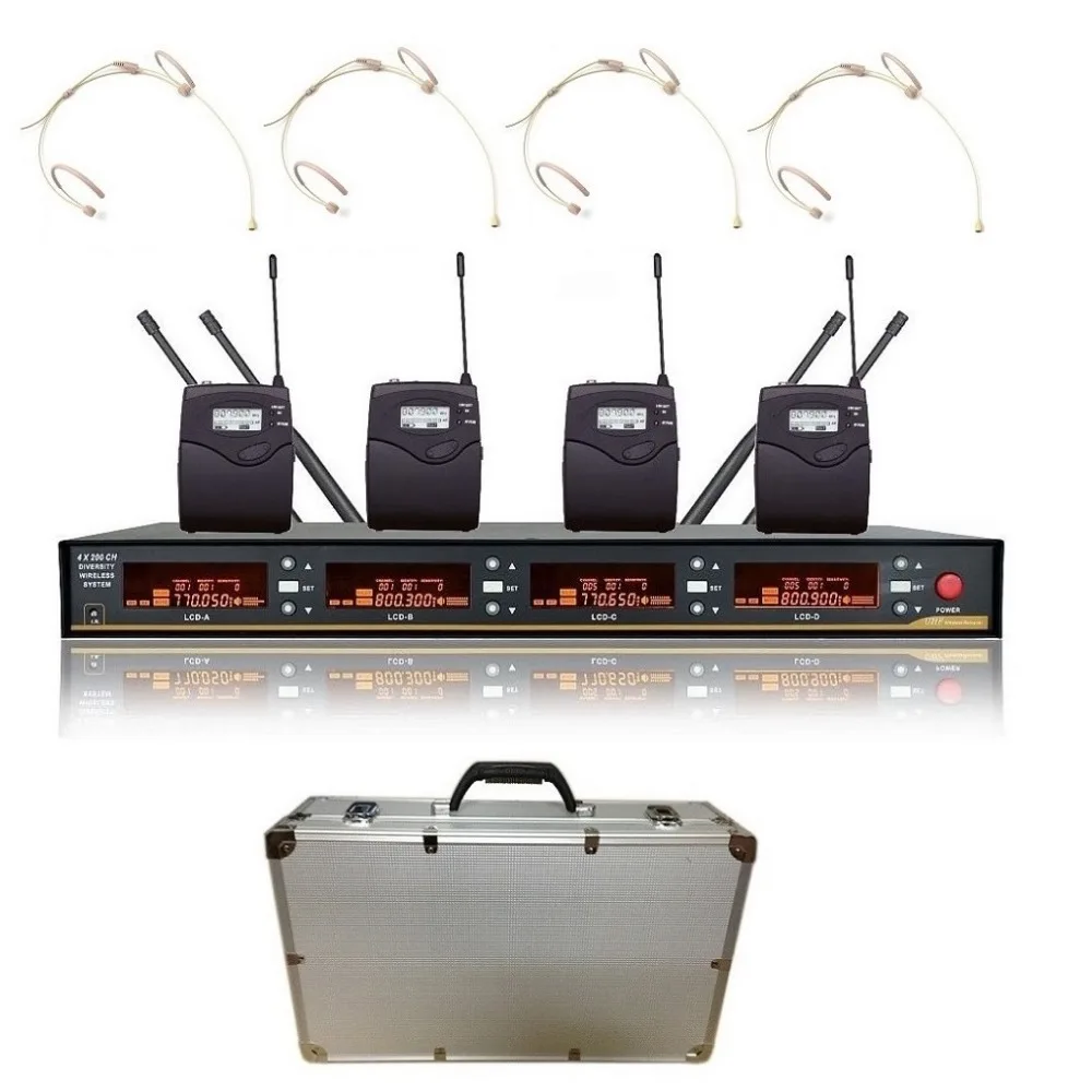 Bolymic Wireless Headset Microphone Professional UHF 4