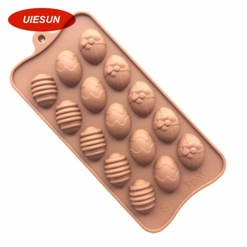 15 grid Easter egg mold silicone chocolate mould confeitaria fondant