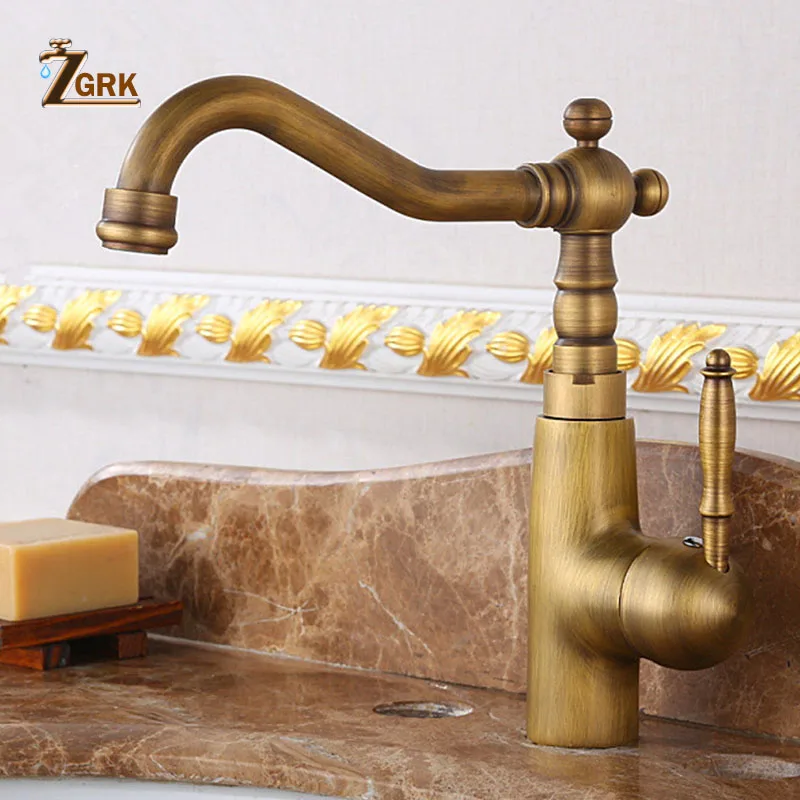 Günstig ZGRK Becken Waschbecken Wasserhahn Wasser Mischer Wasserhahn Bad Wasserhahn Messing Bad Mischbatterie Waschbecken Mischbatterien Bad Kran
