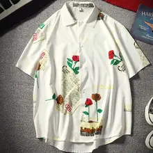 Молодежная модная повседневная тонкая рубашка