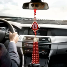 Подвески с автомобилем красного агата висячие украшения автомобилей интерьер зеркало заднего вида декоративные подвески домашние декоративные предметы подарки