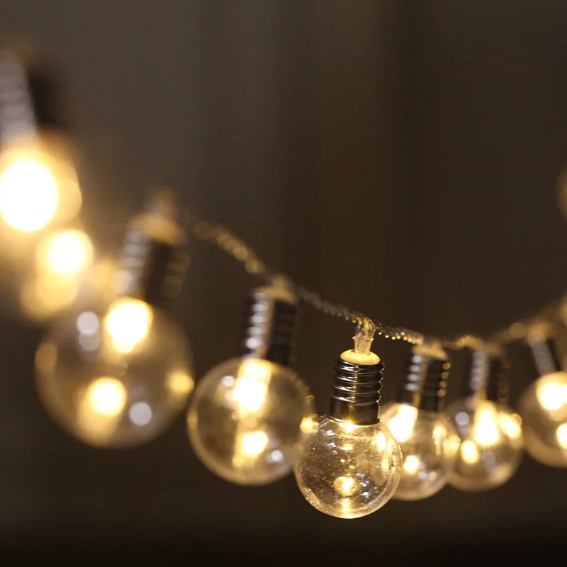 BLYN LED Bulb String 5M Outdoor Line Lamp Bulbs Waterproof 40 Bulb Warm
