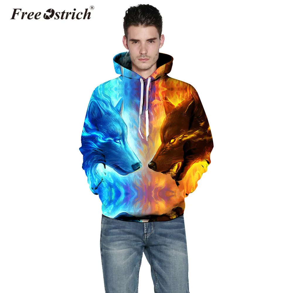 Худи в стиле Харадзюку С Длинным Рукавом и 3D принтом животных|sudaderas mujer|hoodie