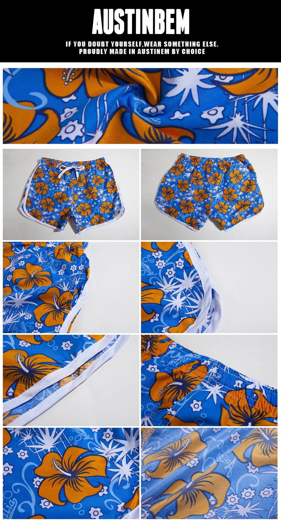 Shorts de praia e surfe