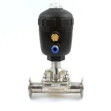 3/" из нержавеющей стали 316L Tri-Clamp OD 50,5 мм санитарный диафрагменный пневматический клапан