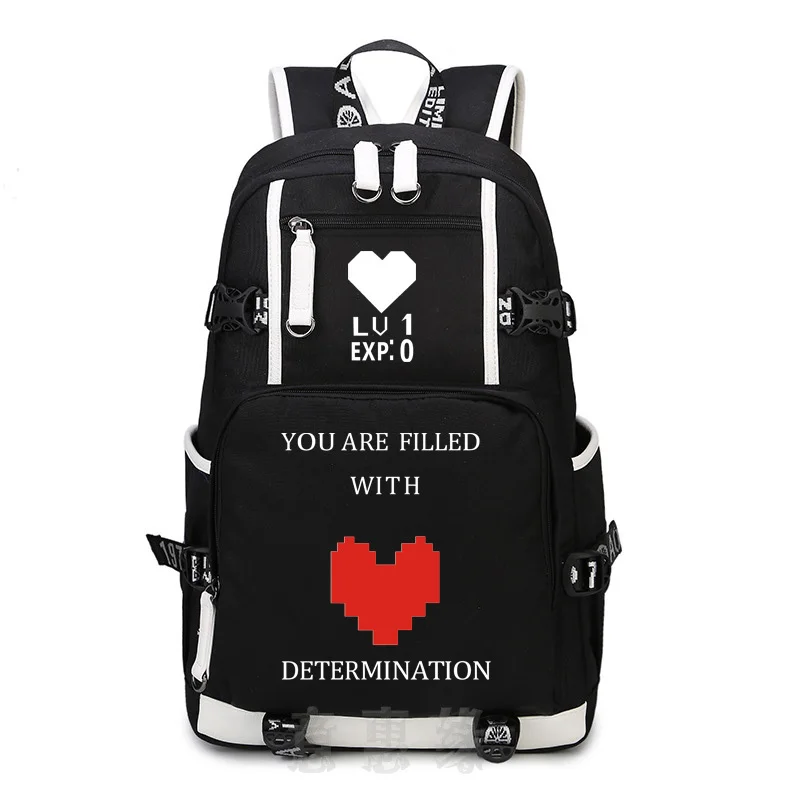 

New Undertale Backpack School Bags Bookbag Cosplay Anime Game Sans Travel Casual Laptop Shoulder Bags Rucksack