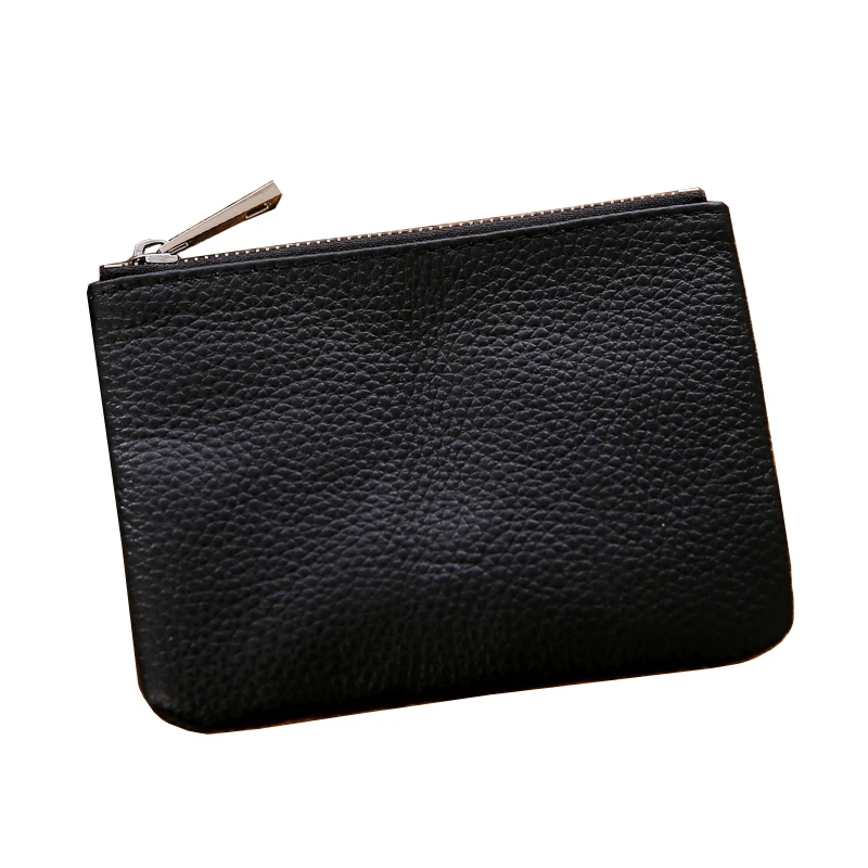 Genuine Leather Fashion New Classic Simple Women Men Cluth Bag Zipper Small Coin Purses Card Holders Key Holder Change Wallet Genuine Leather Fashion New Classic Simple Women Men Cluth Bag Zipper Small Coin Purses Card Holders Key Holder Change Wallet