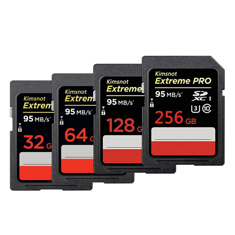 

Kimsnot 633x Memory Card SDXC Card 64GB 128GB 256GB SD Card Class10 32GB 16GB SDHC Card High Speed 95mb/s UHS-I For DSLR Camera