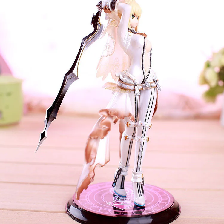 Fate Stay Night Аниме Saber Nero версия невесты saber lily 22 см ПВХ фигурка Коллекция Модель Кукла игрушки подарок