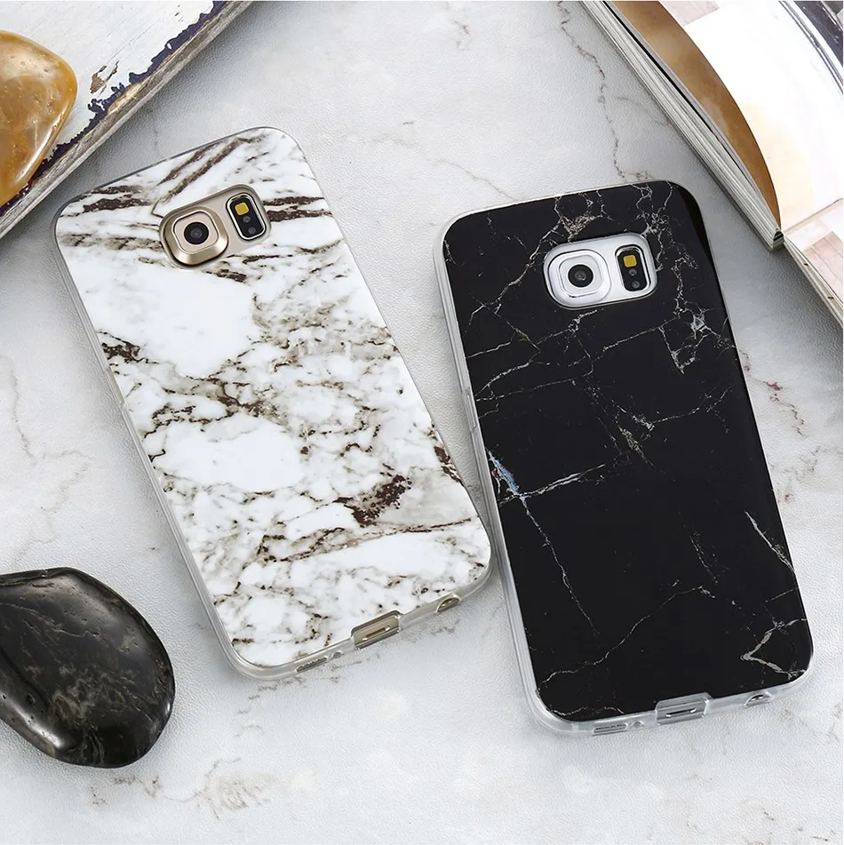 Marble Skin Case For Samsung Galaxy S8 Plus S7 S6 Edge S4 Soft Silicon Phone Cases (13)