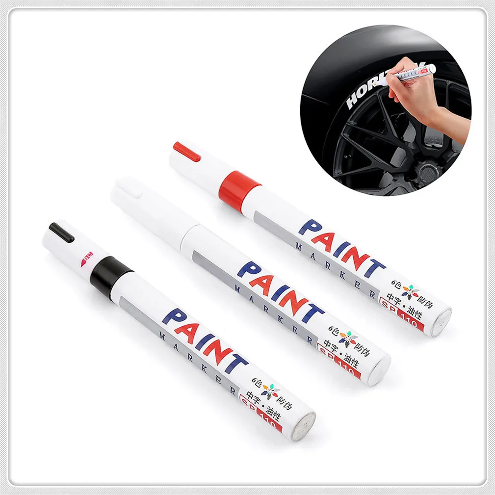 

White black Car Tyre Tire Tread Marker pen for Nissan Altima 370Z Xmotion XTrail Qashqai NISS LIVINA MARCH X-TRAIL SUNNY TIIDA