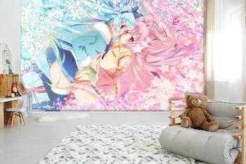

[Self-Adhesive] 3D Hatsune Miku Pink Blue 24 Japan Anime Wall Paper mural Wall Print Decal Wall Murals