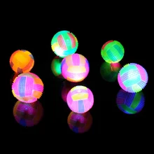 6 5CM Baby Kids Light up Toy Volleyball Bouncing Sound Balls Luminous Toy For Children Flashing