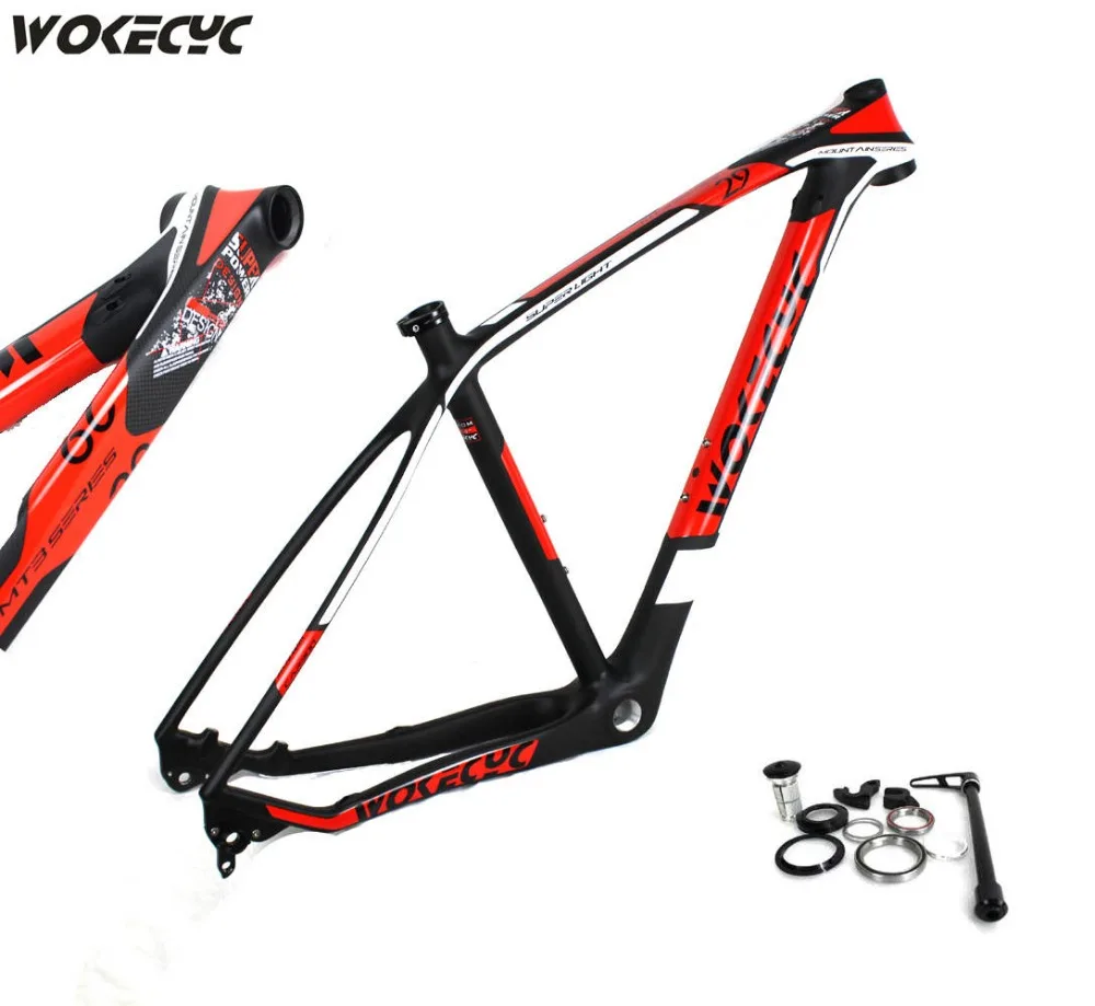 2017 совершенно новый wokecyc mtb углеродная рама 29er 3k горный велосипед s 17 5 'ཏ'' 29