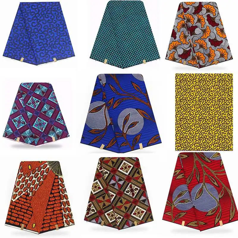 Kitenge последняя хлопок Анкара африканская вощеная ткань стиль настоящий голландский воск 6 ярдов/лот