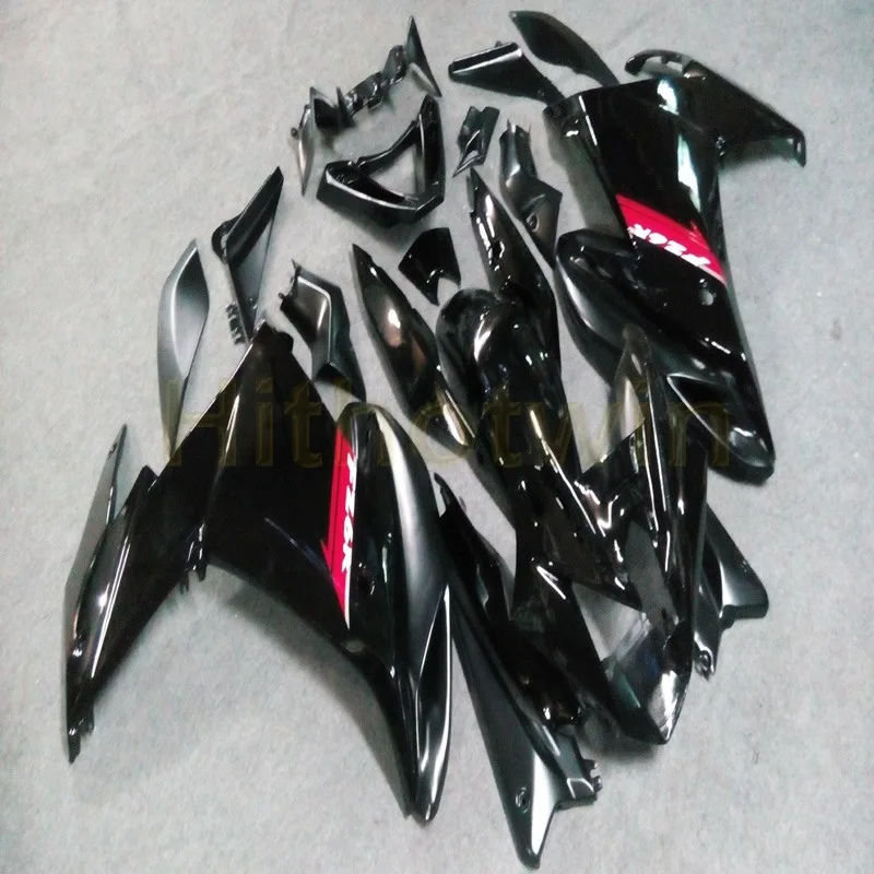 Заказной мотоцикл для YAMAHA FZ6R 2009 2010 FZ6 09 10 ABS мотоцикл обтекатель+ винты+ красный черный - Цвет: B