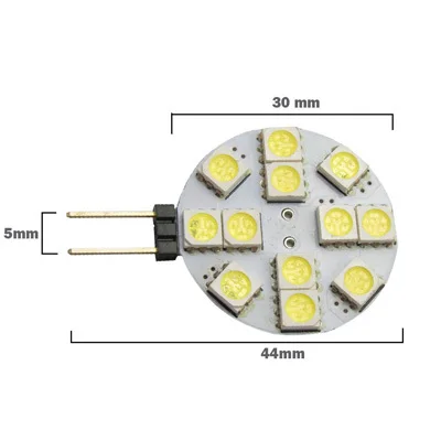 Оптовая продажа 1 Вт 3 G4 светодиодный 5050 SMD 360 градусов белая морская лампа для