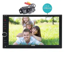 Android 5.1 Car Radio Double Din In Dash Stereo Head Unit GPS Navigation AUX 3G/4G WIFI CAM-IN OBD Car Player Built-in Bluetooth