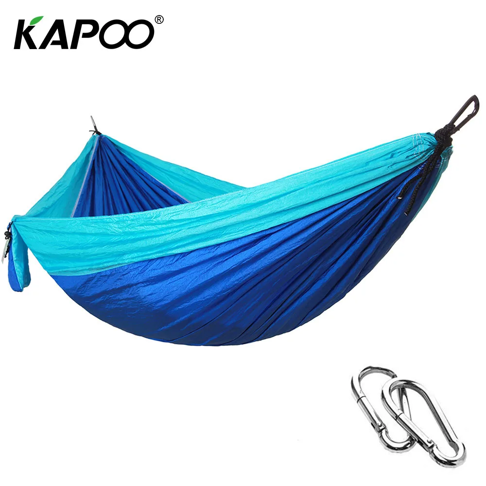

Kapoo Portable Leisure Outdoor Hammock Parachute Hammock Outdoor Furniture Picnic Mat Camping Hammock Park Swing Chair Soft Bed