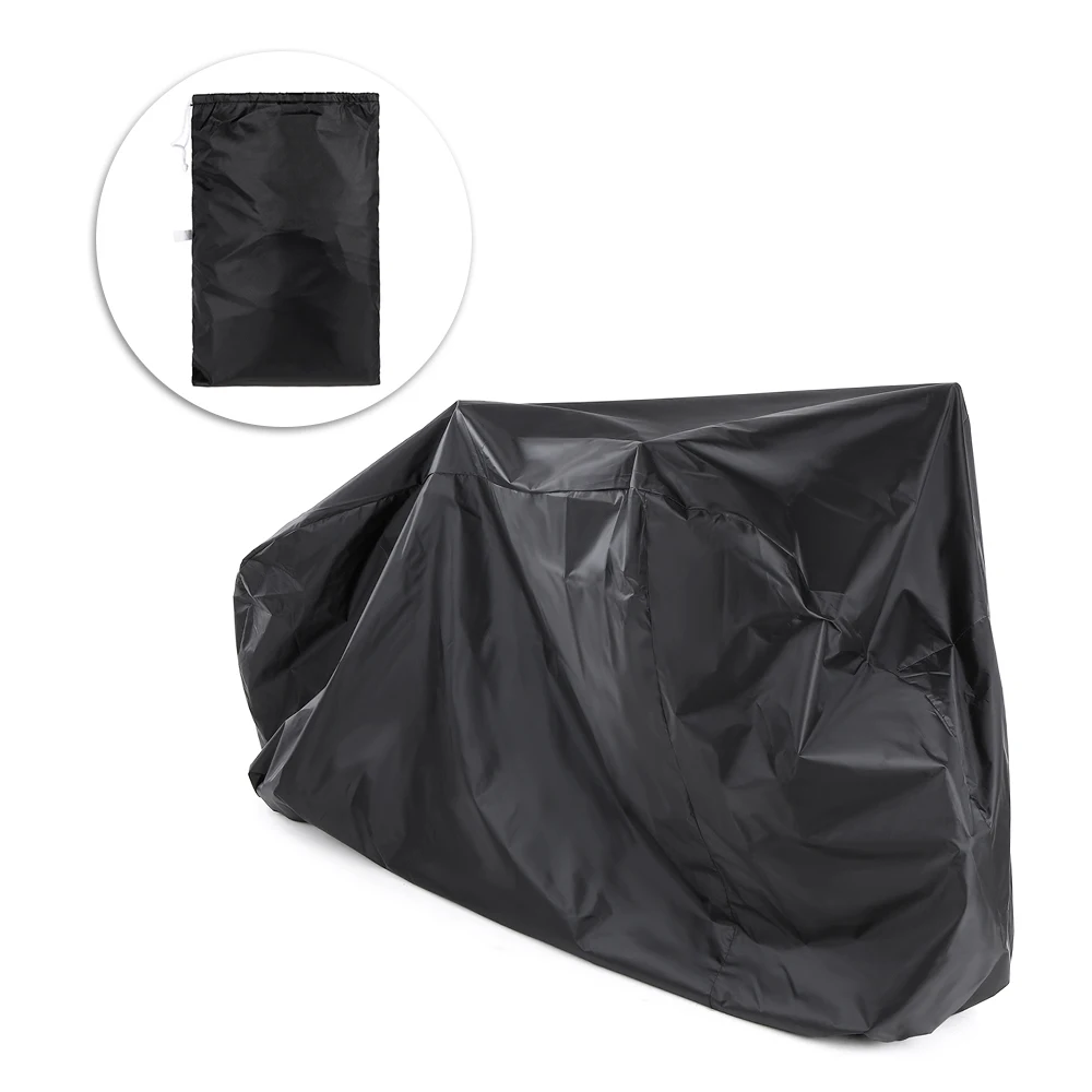 Bike Cover for Outdoor Bicycle Storage 2 Bikes 190T Polyest Water Repellent