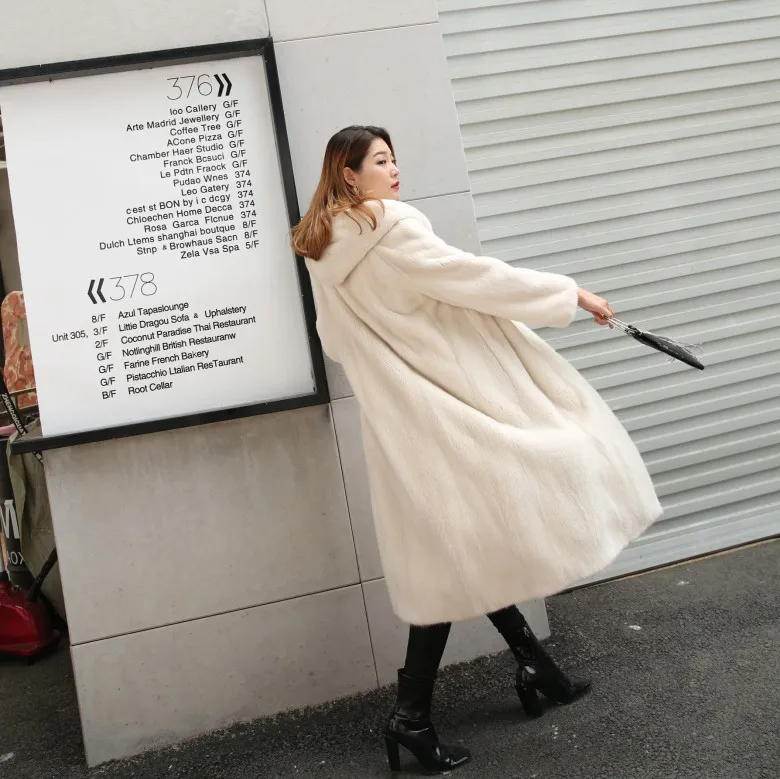 Femmes De Court Velours Manteau Fourrure 2 Long Vison Pearl Des Rice Moyen gnwTpq