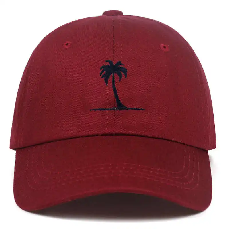 Головной убор с вышивкой кокосовой пальмы летняя хип-хоп модная бейсболка кепка мужская и женская регулируемый головной убор бейсболка