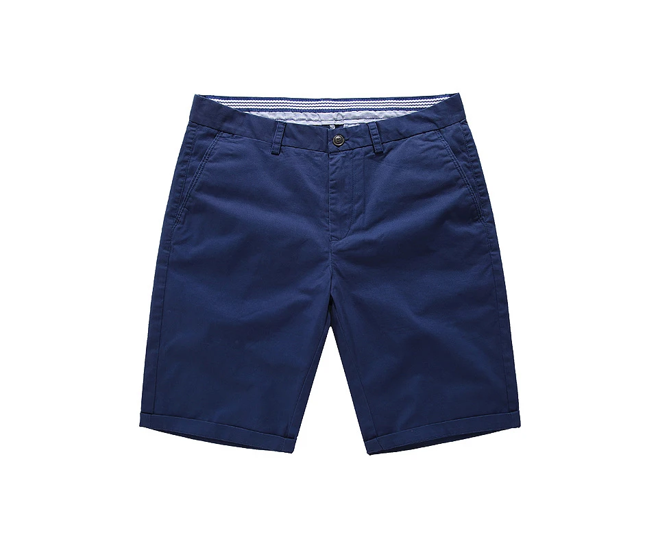 Clomplu летние шорты мужские однотонные хлопковые с карманами Slim Fit по колено шорты Мужская мода повседневная одежда Большие размеры