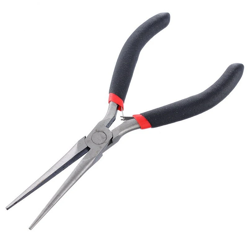 

Flat Gift Long Nose Tapered Pliers Beading Jewelry Tool 15cm