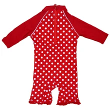 Bonverano(ТМ) Детские Слитные Красные Солнцезащитные Пляжные Купальники Для Малышей и Детей из Высококачественного Быстросохнущего Материала с Эффективного Фактором УФ-Защиты 50